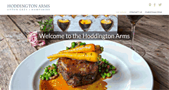 Desktop Screenshot of hoddingtonarms.co.uk