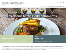Tablet Screenshot of hoddingtonarms.co.uk